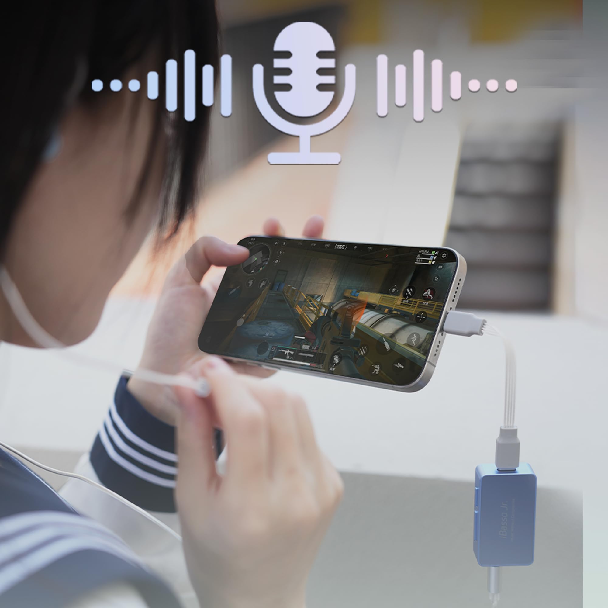 IBasso Macchiato Dongle DAC/AMP con Display OLED, Uscite Bilanciate 4.4mm e 3.5mm, Supporto Microfono, Doppio DAC Cirrus Logic, Hi-Res Audio, Compatibile con Smartphone, PC e Console