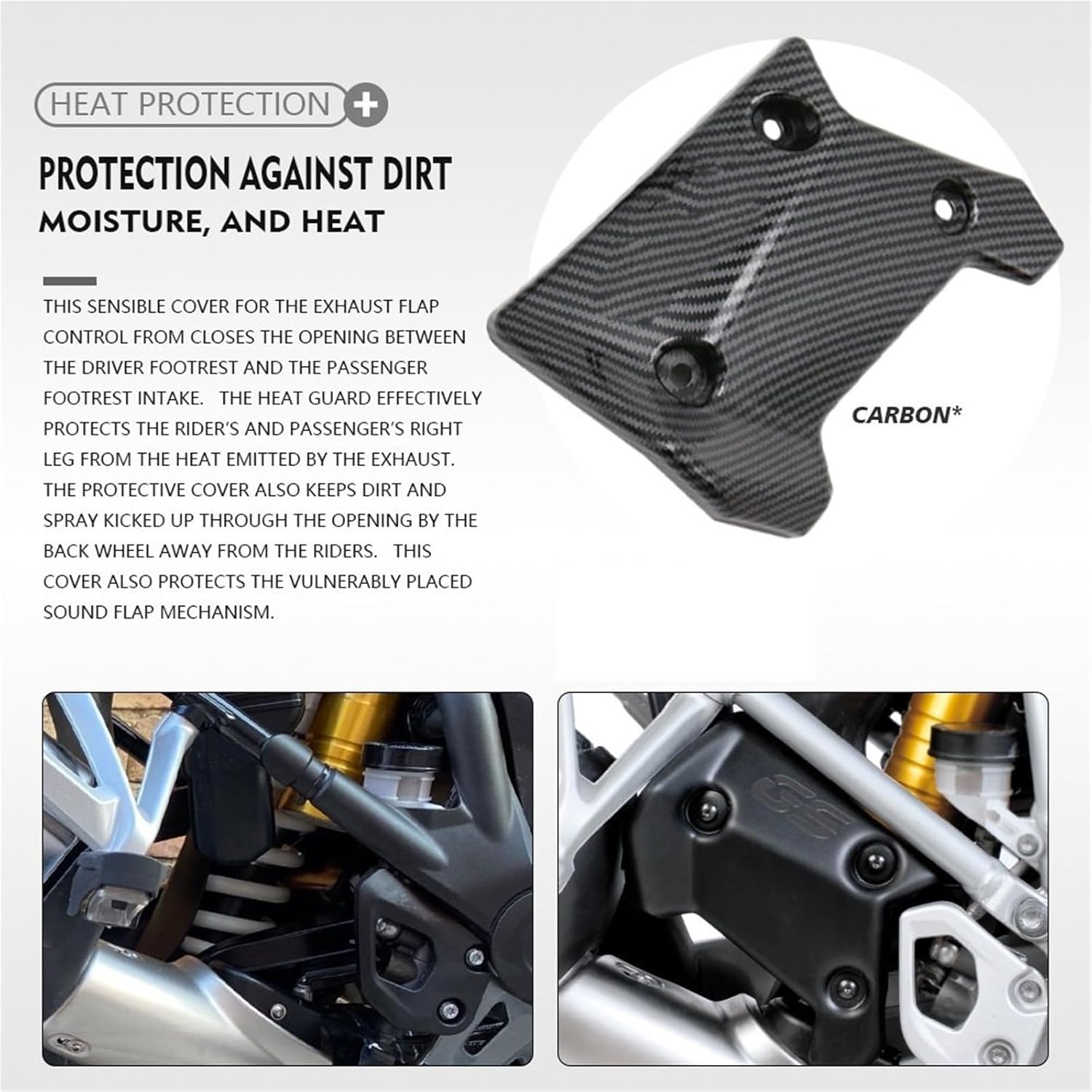 バイク用 ヒートシールド のためにBMW R1250GS R1200GS LC R 1250 GS R1250 R1200 排気フラ