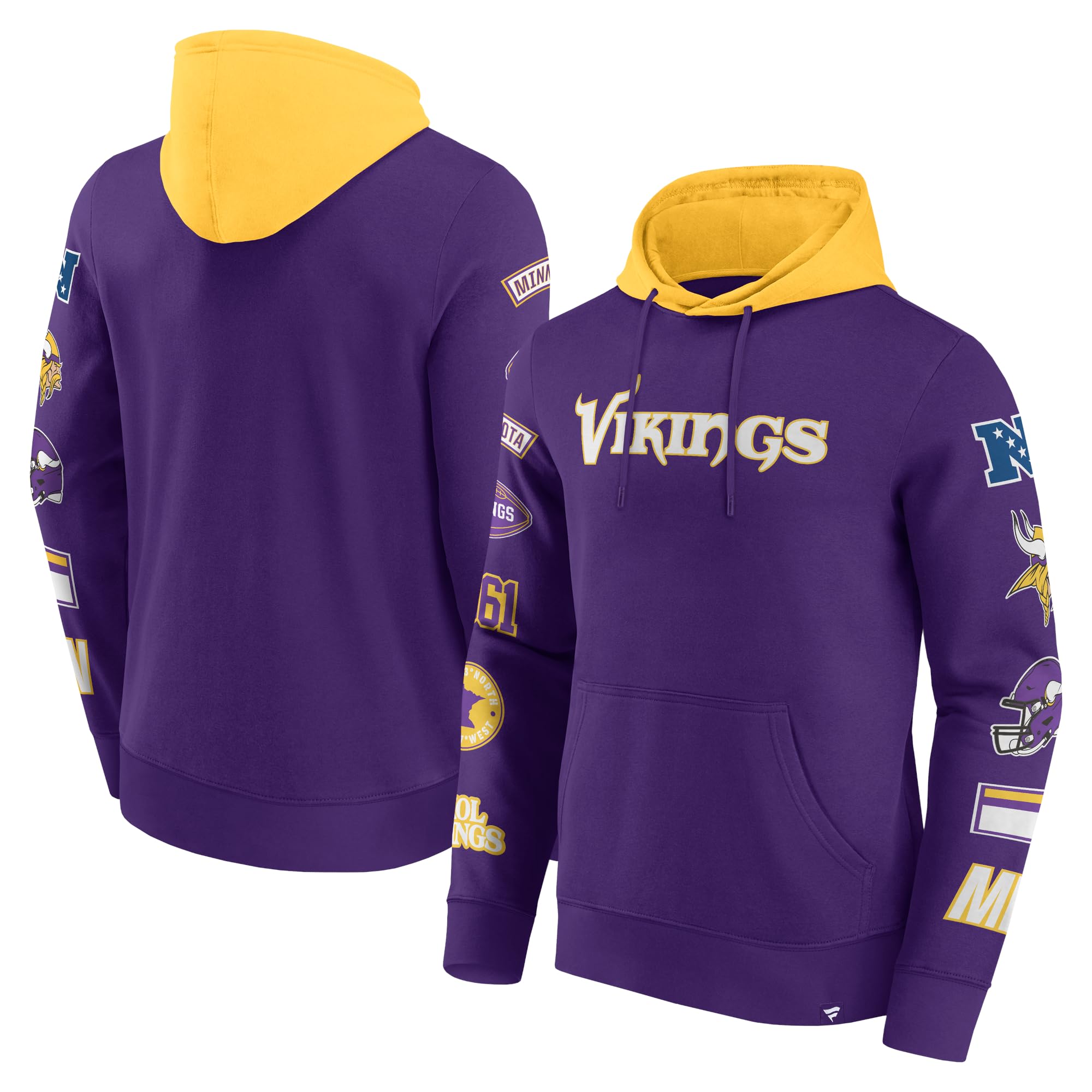 Fanatics Minnesota Vikings NFL Sleeve Prints Hoody