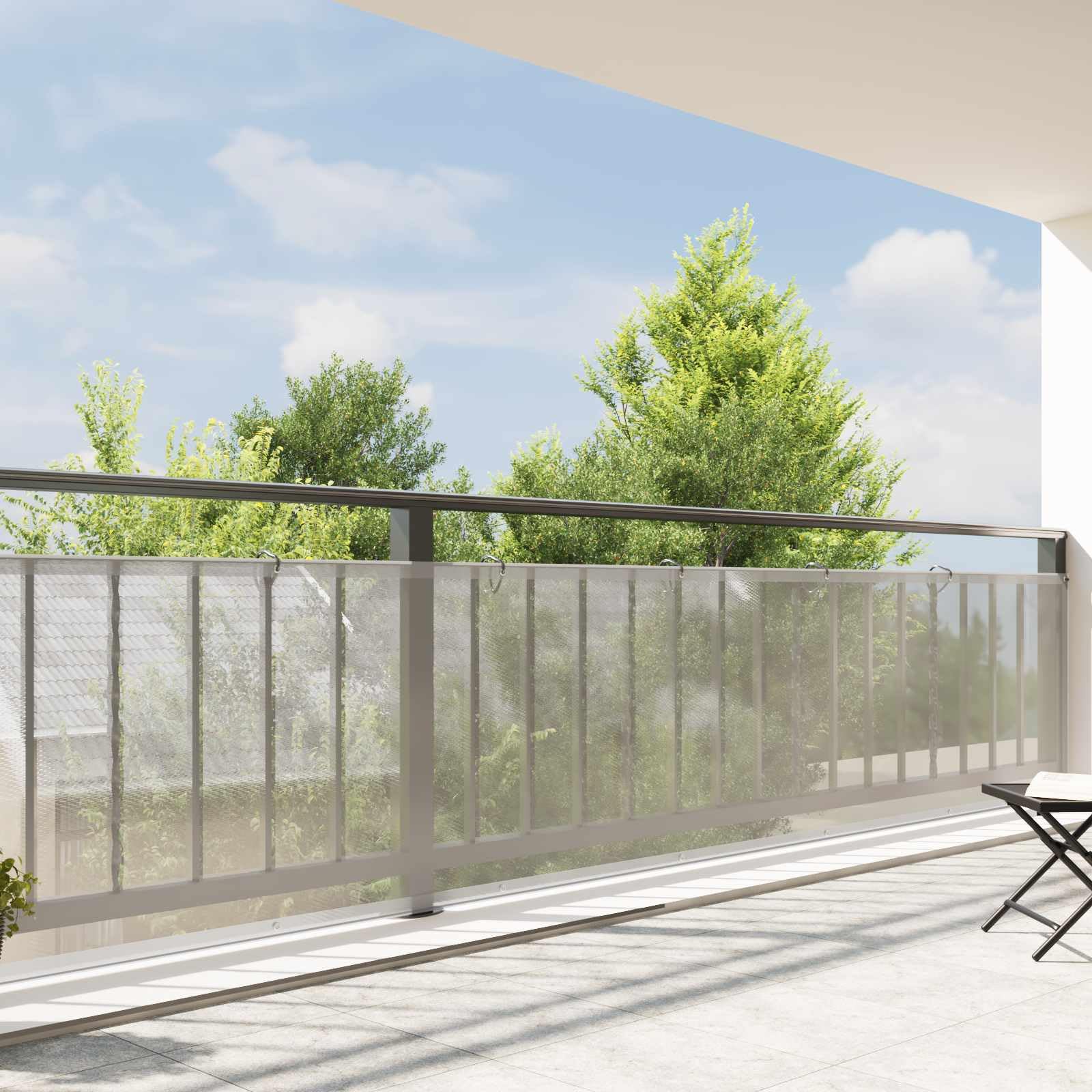 vidaXL Tarp 140 gsm Trasparente 10 x 1,5 m PE