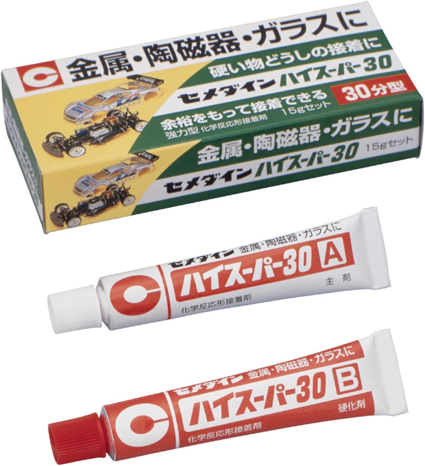 CEMEDINE 30 minutes epoxy adhesive high super 30 15g box set CA-191 [HTRC 3] (japan import)