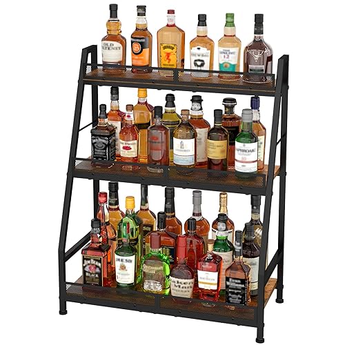 3-Tier (Safe Height for Kids & Pets) Expanded Liquor Stand,