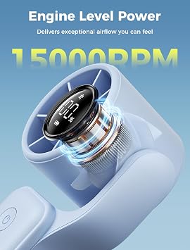 Aecooly Ultra Cep Taşınabilir El Turbo Fan, 5 Dişli Jet Force Hava Akımı