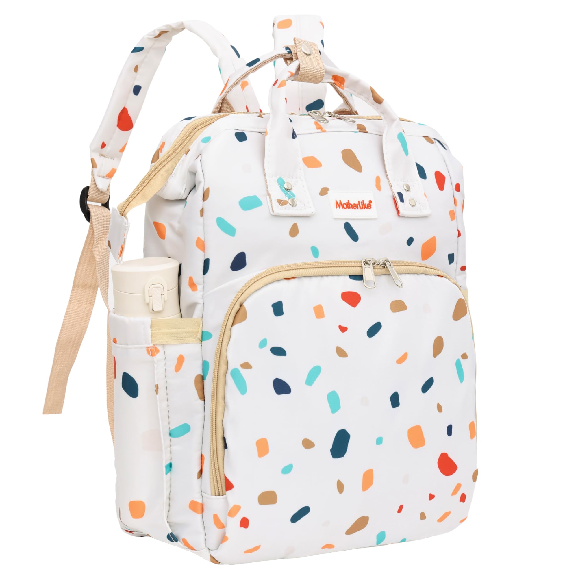 MotherLike Baby Diaper Bags for Mom for Travel Diaper Backpack for Mothers Large Capacity, Printed Maternity Bag