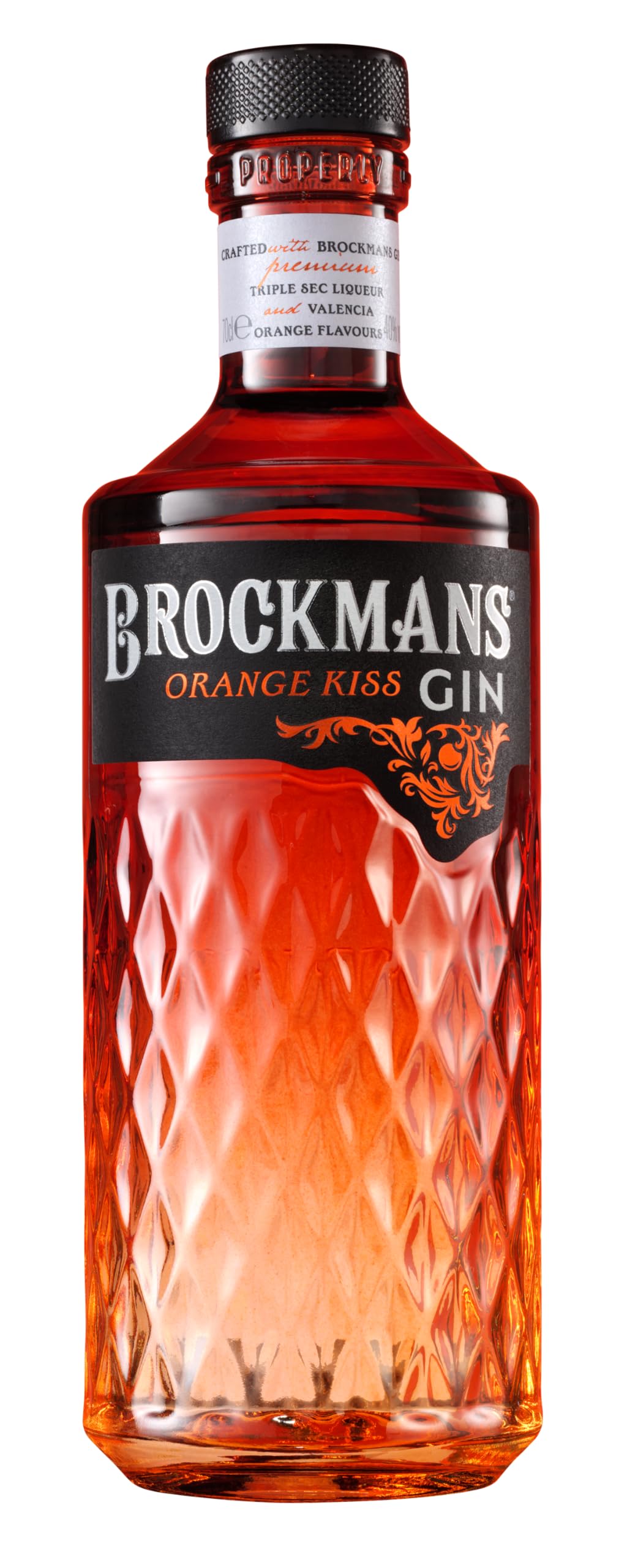 Brockmans Orange Kiss Gin | 70cl | 40% ABV |Premium English Flavoured Gin with Valencia Oranges & Triple Sec | Vibrant, Zesty Orange Taste | Perfect for Spritz, G&T, Cocktails & Gifts
