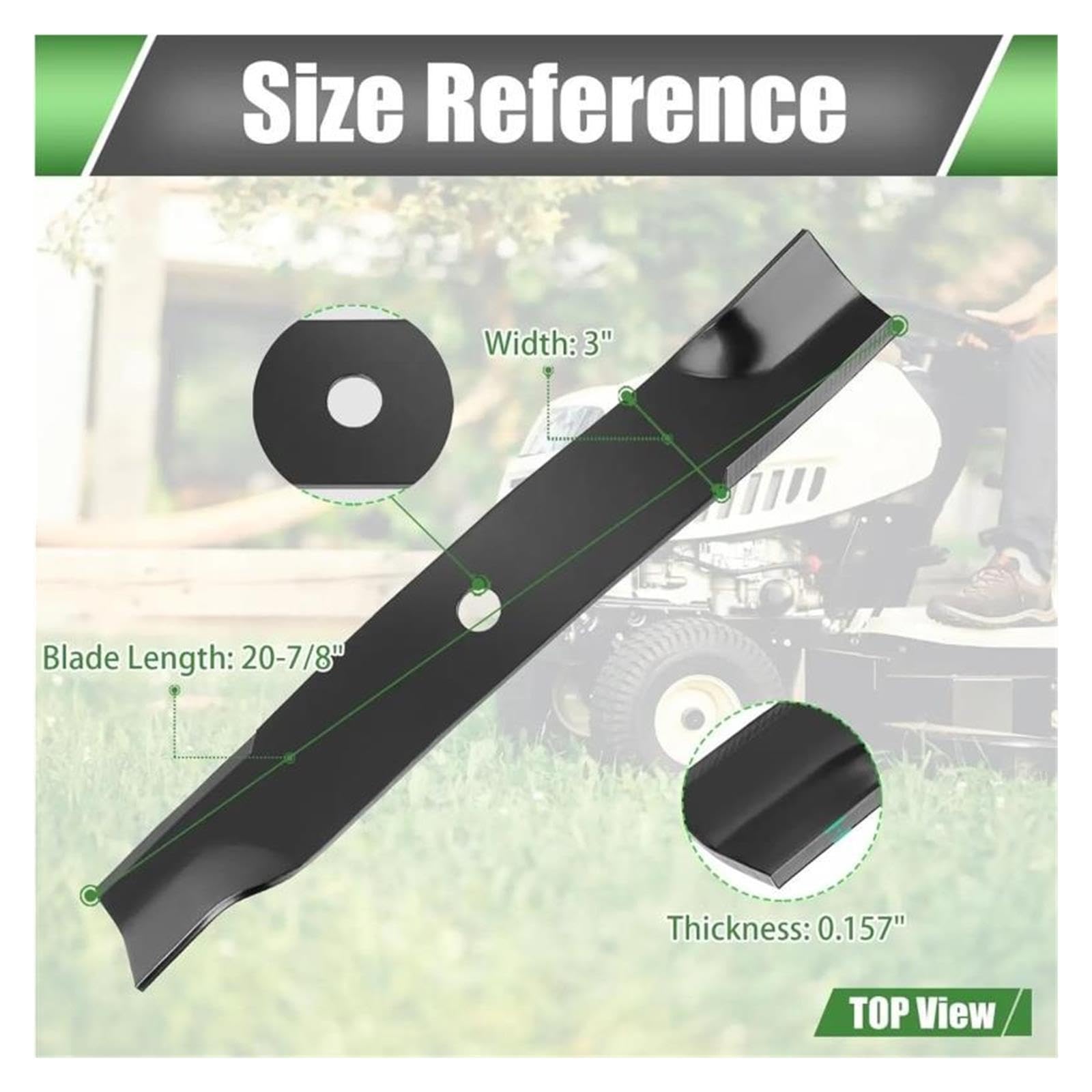 Paquete De 3 Cuchillas for Cortacésped, Cuchillas De Repuesto De Elevación Alta De 60 Pulgadas Compatibles Con John Deere TCU15881, M128485, M131958, M144196, M163983