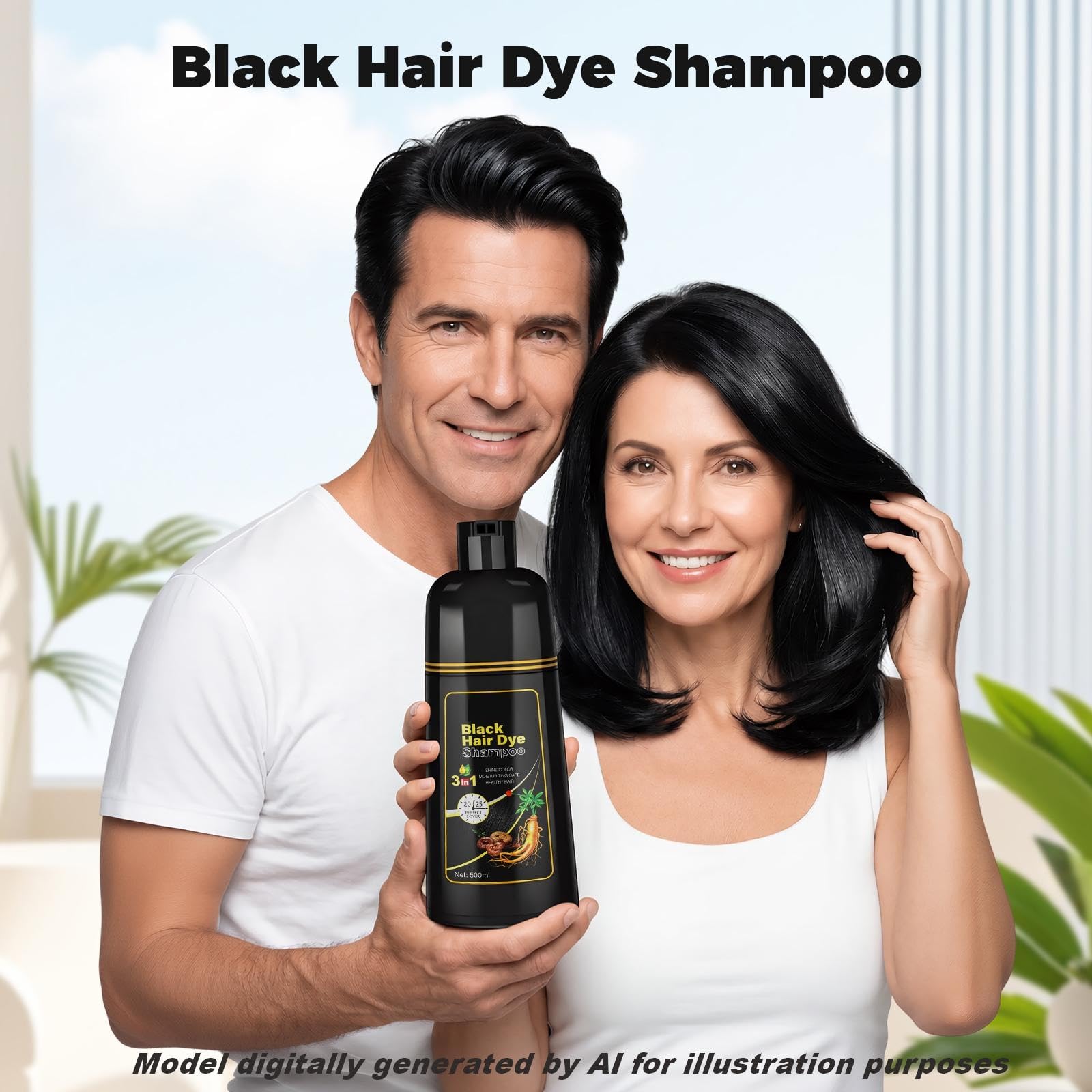 ✨️美品✨️M'S GRACY カメリア リボン ボーダー✖黒ベージュチュニック JUANCHI Gray Hair Coverage Shampoo - 3 in 1 Herbal Formula for