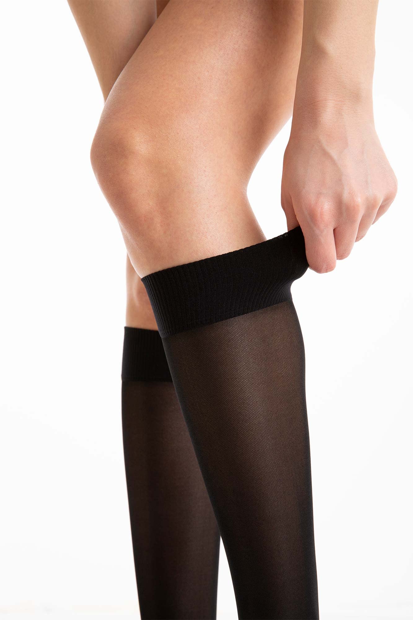 Relaxsan Basic 850P (2 Paia - Nero, 5/XXL) gambaletti 140 Den PLUS compressione graduata 22-27 mmHg