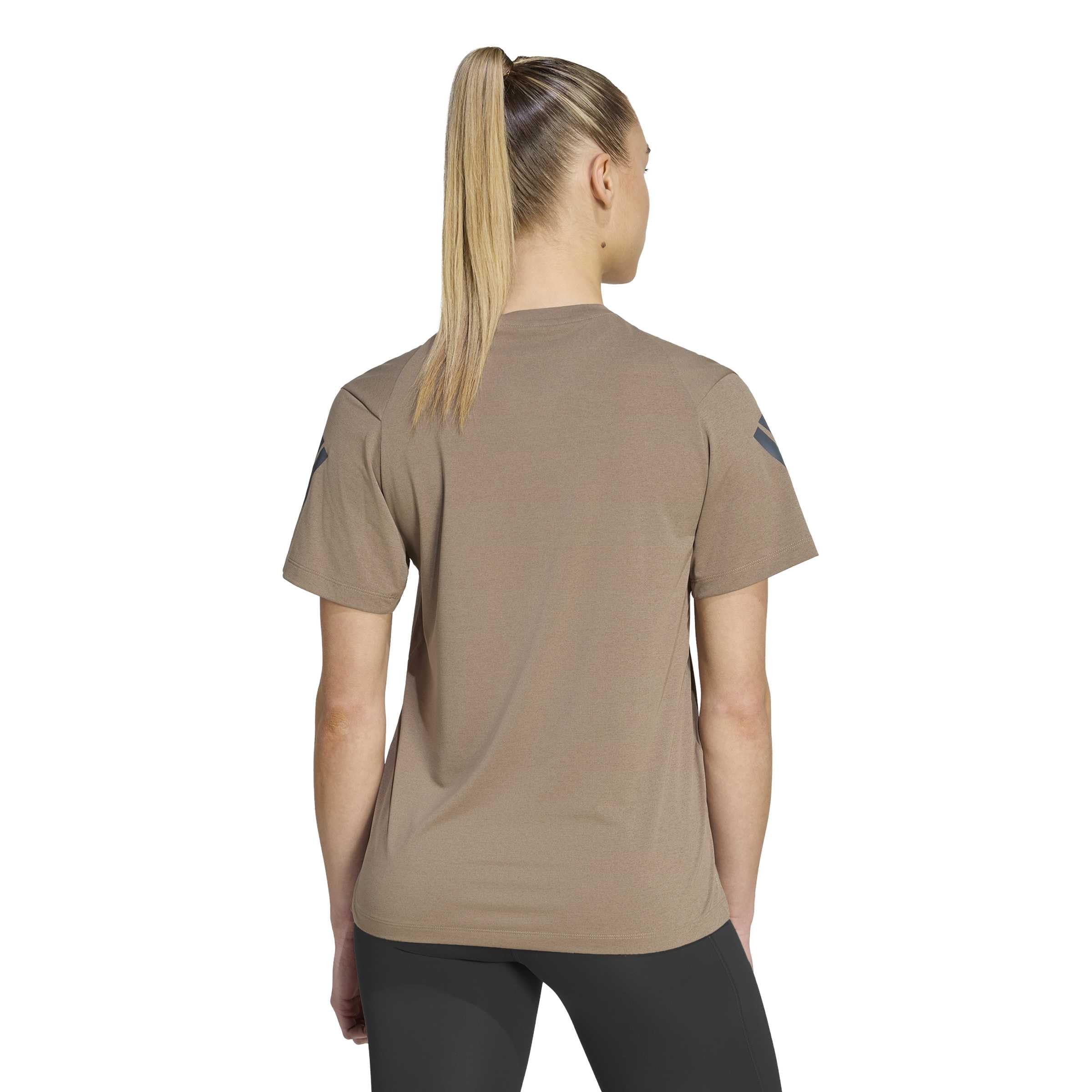 adidas Kobiety Adi365 Running Climacool Shirt, Khaki Six/black, XL