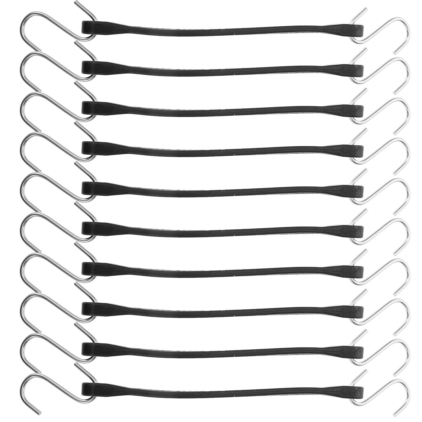 Mikikit 10 Correas de Equipaje de Goma Ajustables Diseño Versátil y Tensión Regulable para Viaje y Transporte Seguro