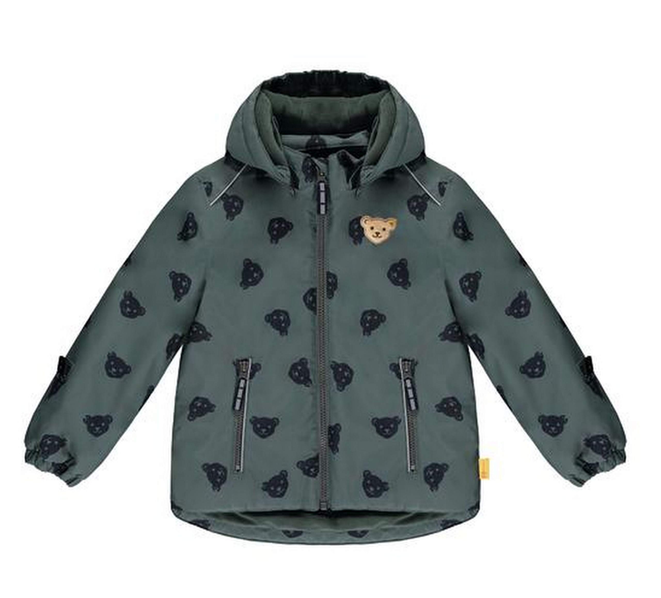 Steiff Baby-Unisex mit süßer Teddybärapplikation Jacke