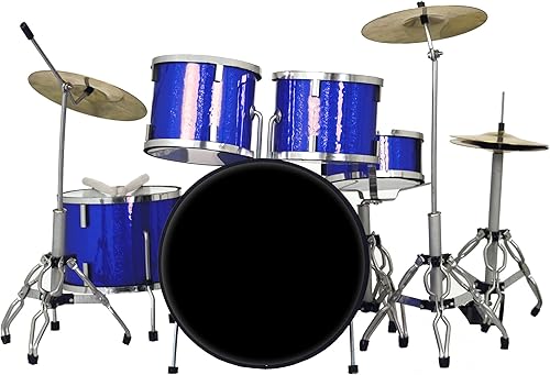 AXE HEAVEN Classic Studio Drum Kit Modelo Blue Sparkle - Modelo a escala 1:4