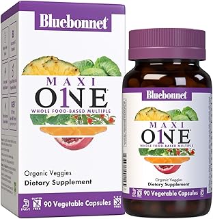 Nutrition Maxi One (with Iron), Whole Food Multiple, Enzymes, Energy, Vitality, Gluten-Free, Kosher, Dairy-Free, Vegetarian Friendly, Soy-Free, Non-GMO, 90 Vegetable Capsule, 3 Month Supply, Beige