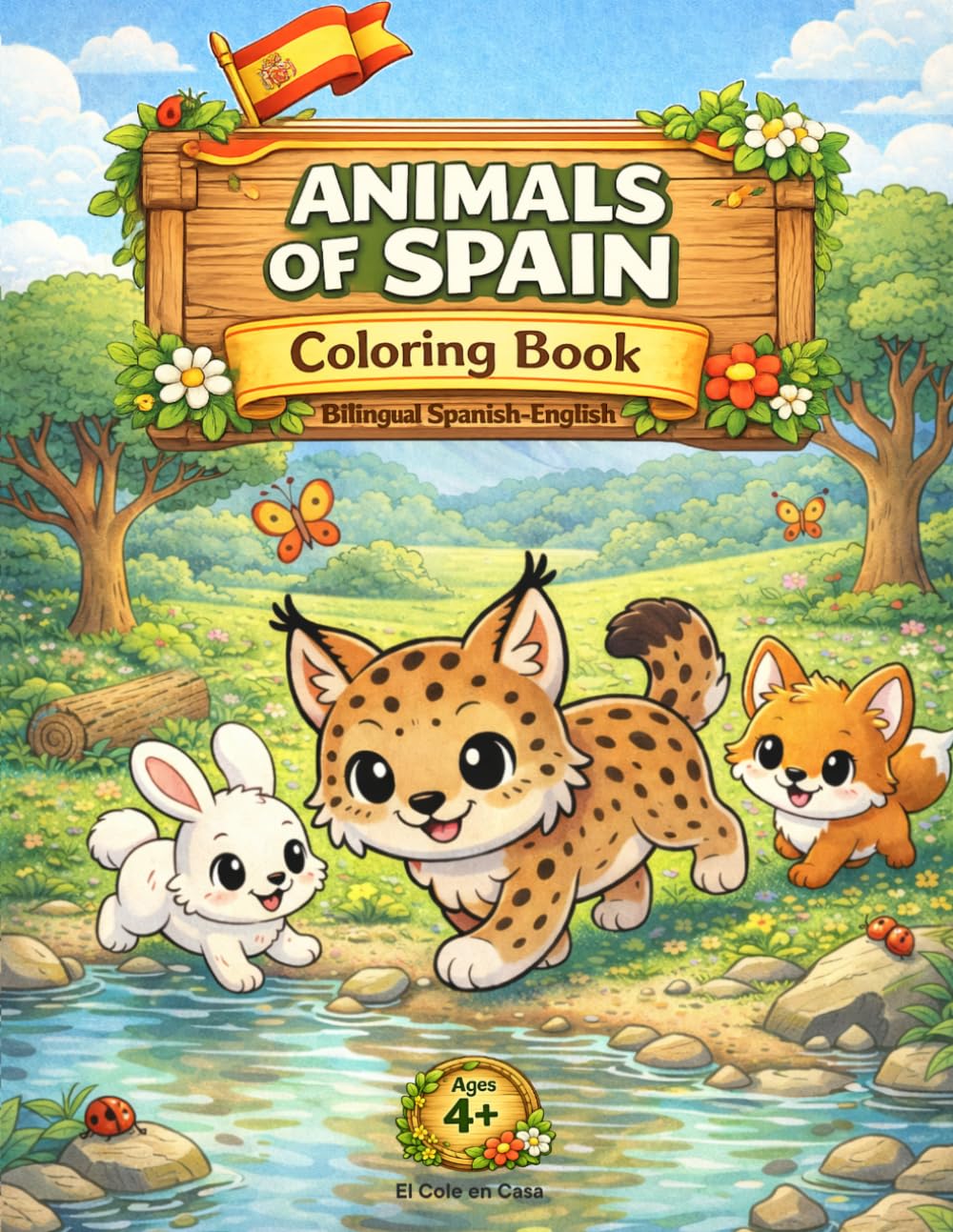 Animals of Spain: Bilingual Spanish-English Coloring and Activity Book for Kids
