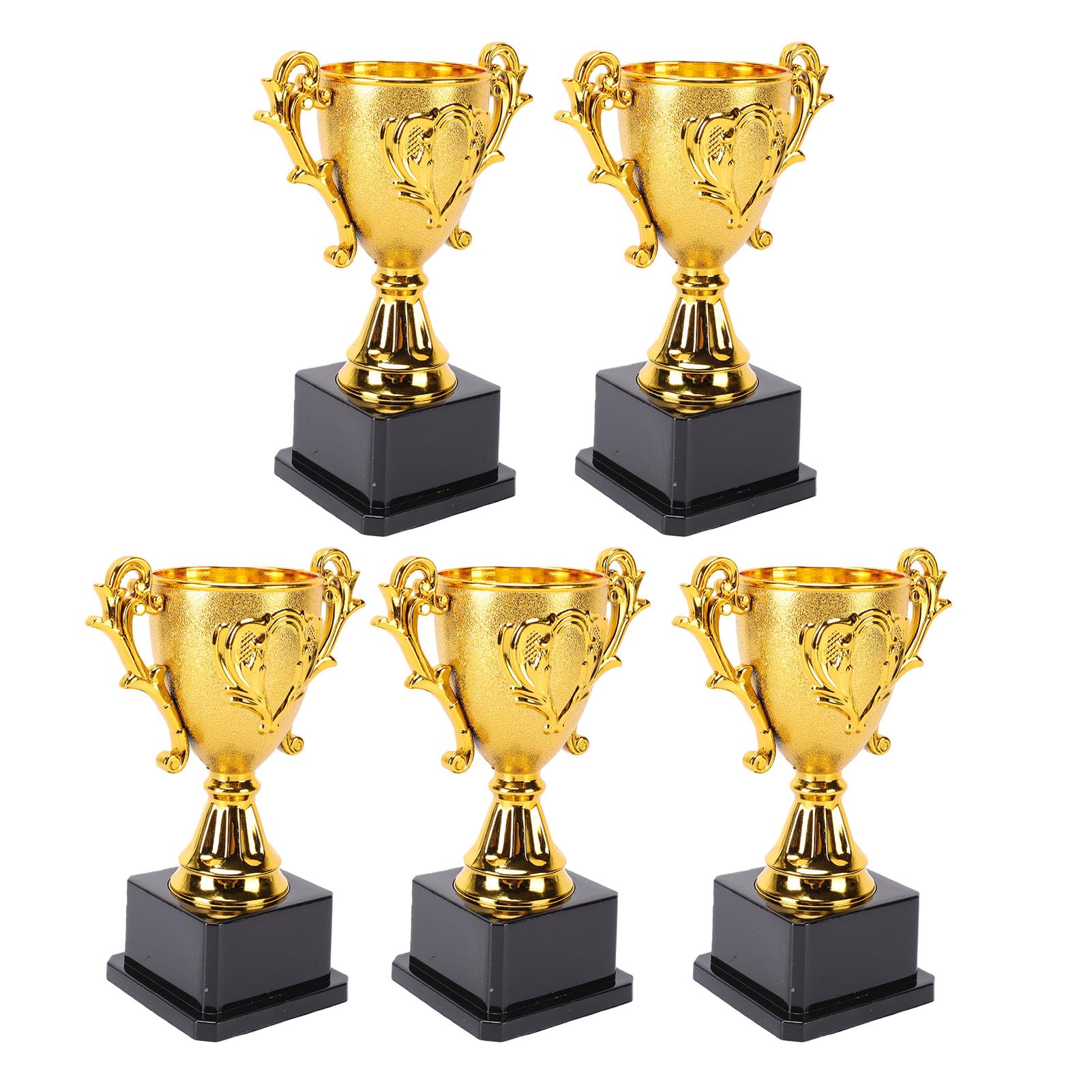 SIXRUN Coppa Trofeo Oro Set, 5 Pezzi Base Nera