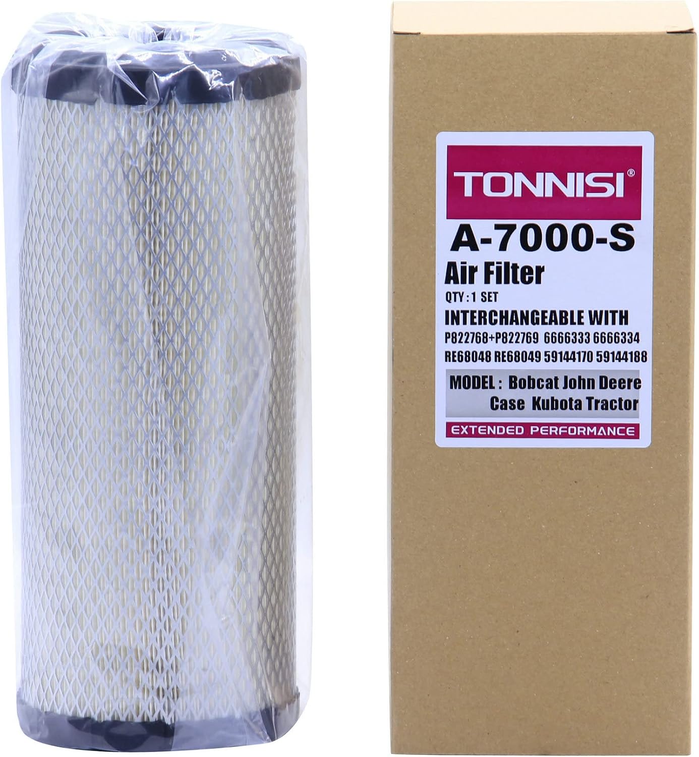 A-7000-S Air (H&V) Filter Replaces P822768 + P822769, AF25553, LAF8143, 46489, CA9246, AM129028, R1401-42280, 129062-12560, RS3702+RS3703, 6666333+6666334, RE68048 (Pack of 1 set)