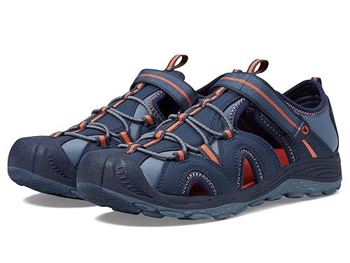 Merrell Hydro 2 Kids’ Water Sandal — Navy/Orange, Big Kid 3