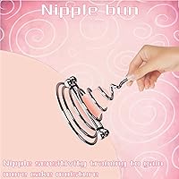 Vista 2 de Abrazaderas de pezón, juguete para pezón, clips de pezón, abrazadera sin perforación, restricciones sexuales, entrenamiento de pezón, juguete BDSM