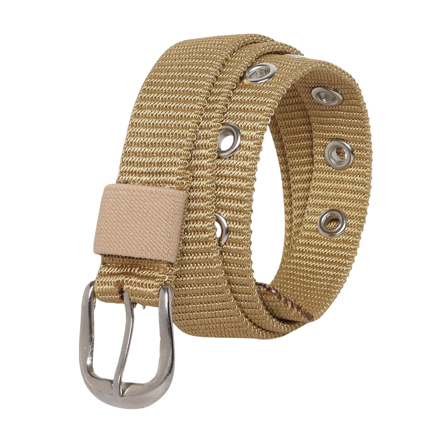 Zacharias Boy's Nylon Belt for kids knb-01 (4-10 Years) (Beige_Pack of 1) - Image 3 thumbnail