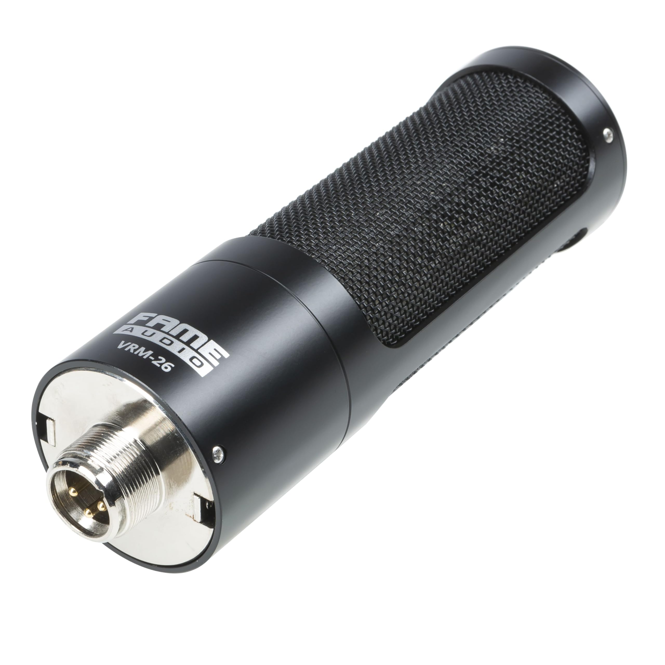Fame Audio VRM-26 Bändchenmikrofon, Schwarz, 20-18.000Hz Frequenzbereich, 2.5 mV/Pa Empfindlichkeit, 3-pol XLR Anschluss, Acht Richtcharakteristik, Kompakte Abmessungen, Natürliche