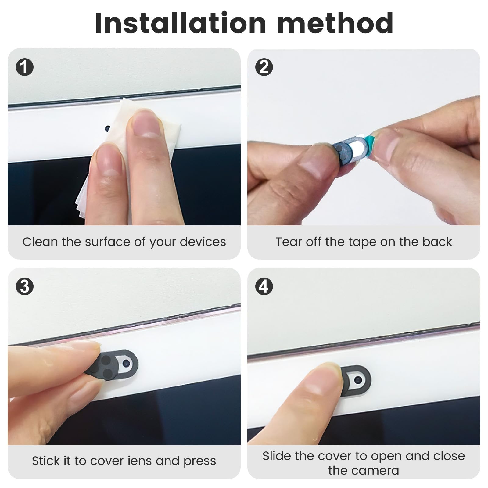 LIGIGWASH 2 Pièces Cache Caméra Pour Smartphone Protection Glissante