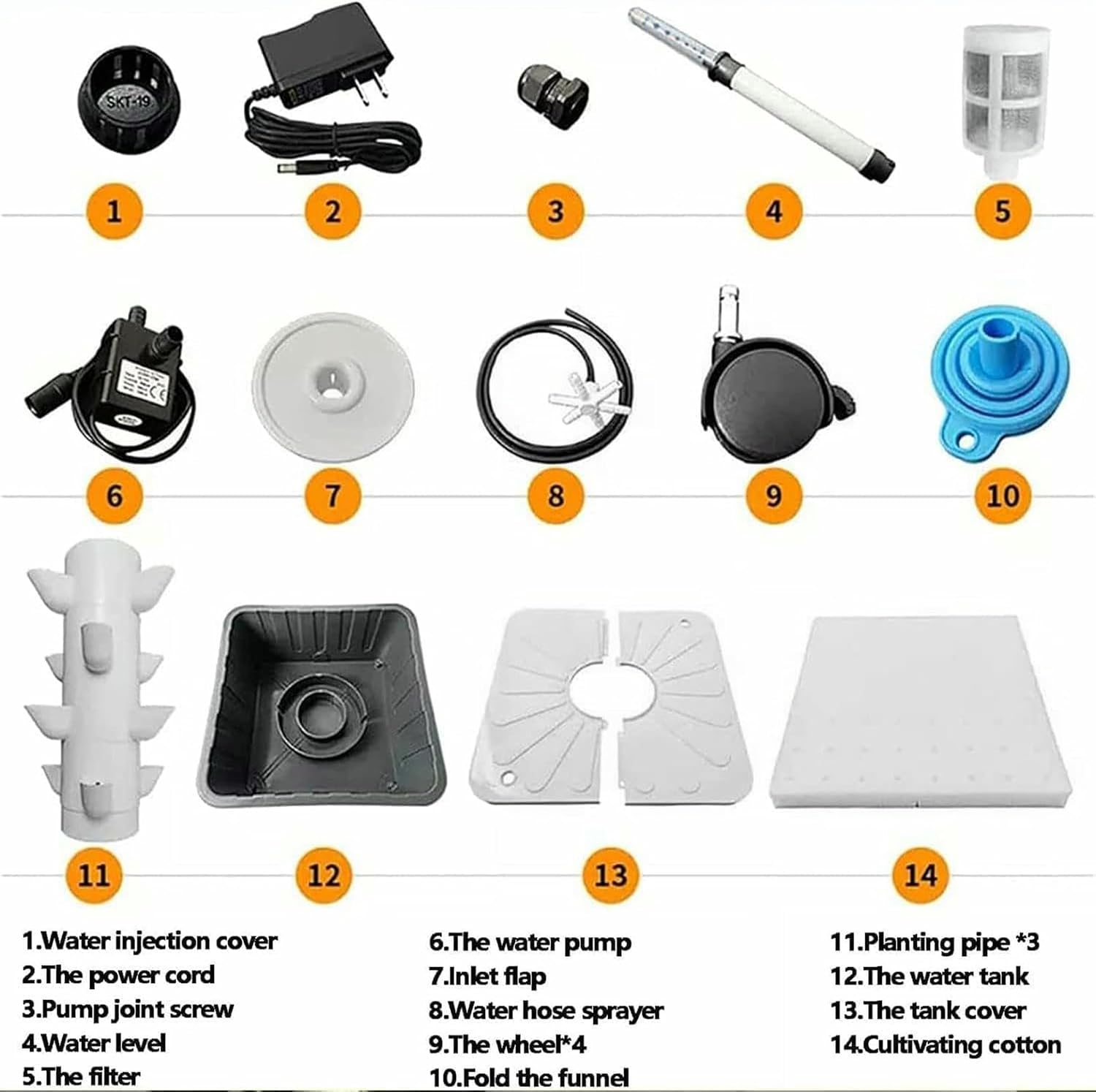 Hydroponic Tower Growing Sytem, 15 Floors 45 Plants Sites Indoor Vertical Gardening Grow Kit, Detachable Farm Greenhouse Hydroponic Grow System-*