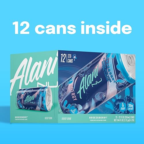 Miniatura 151 de Alani Nu WATERMELON WAVE, bebidas energéticas bajas en calorías, sin azúcar, 200 mg de cafeína, biotina, vitaminas B, cero azúcar, 10 calorías
