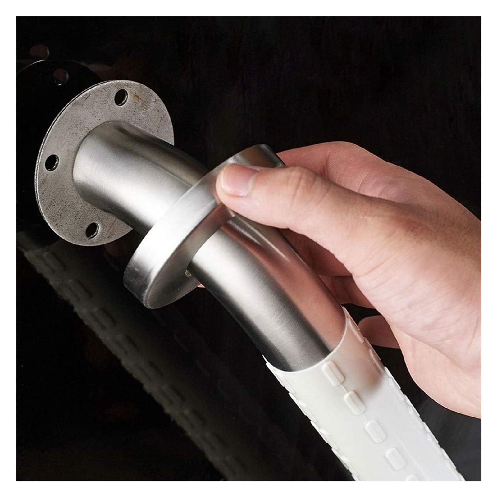 Barras De Apoyo para Baño, Pasamanos De Pared, Barras De Apoyo para Baño, Toallero Recto De Pared, Barra De Apoyo para Ducha Y Equilibrio De Seguridad, con Antideslizante Tipo L 13