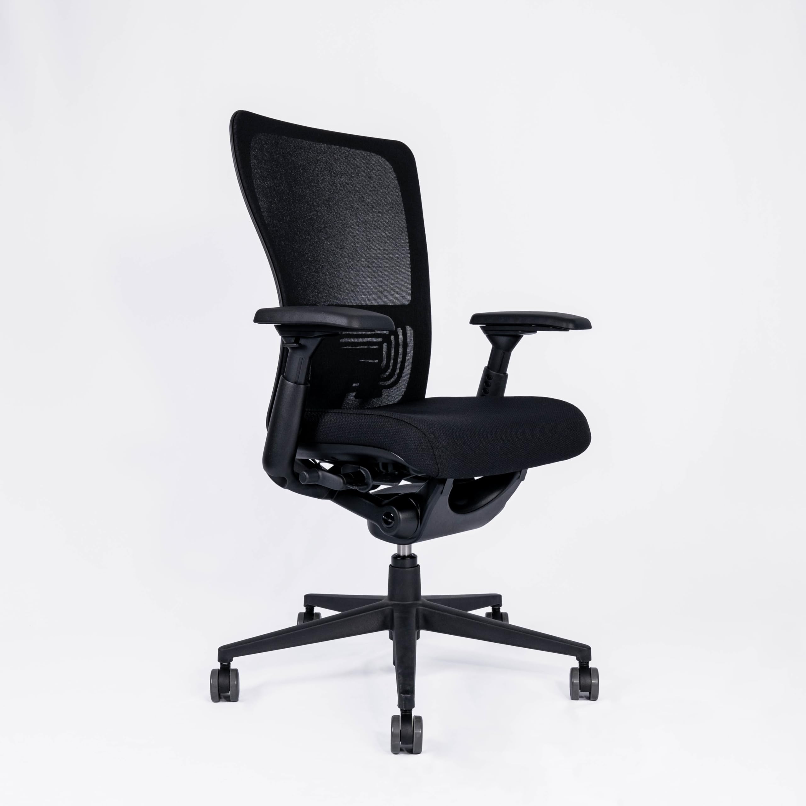 Haworth Zody Ergonomic Office Chair - Black, Contemporary Style, Mesh Back, Plastic Material, Adjustable Height, Rolling, Ergonomic, Black Color
