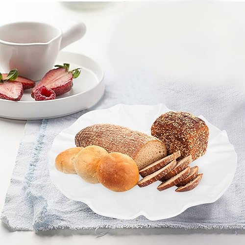 Miniatura 6 de LIFKOME Plato de cerámica Platos de cerámica Plato para servir en niveles Plato de aperitivo de cerámica Soporte decorativo de frutas Platos para