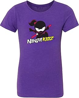 Official Original Logo Girls Shirt, Dress Your Ninja Kids in Cool Kids Clothes, Ninja Shirt Merch & Tee for Girls