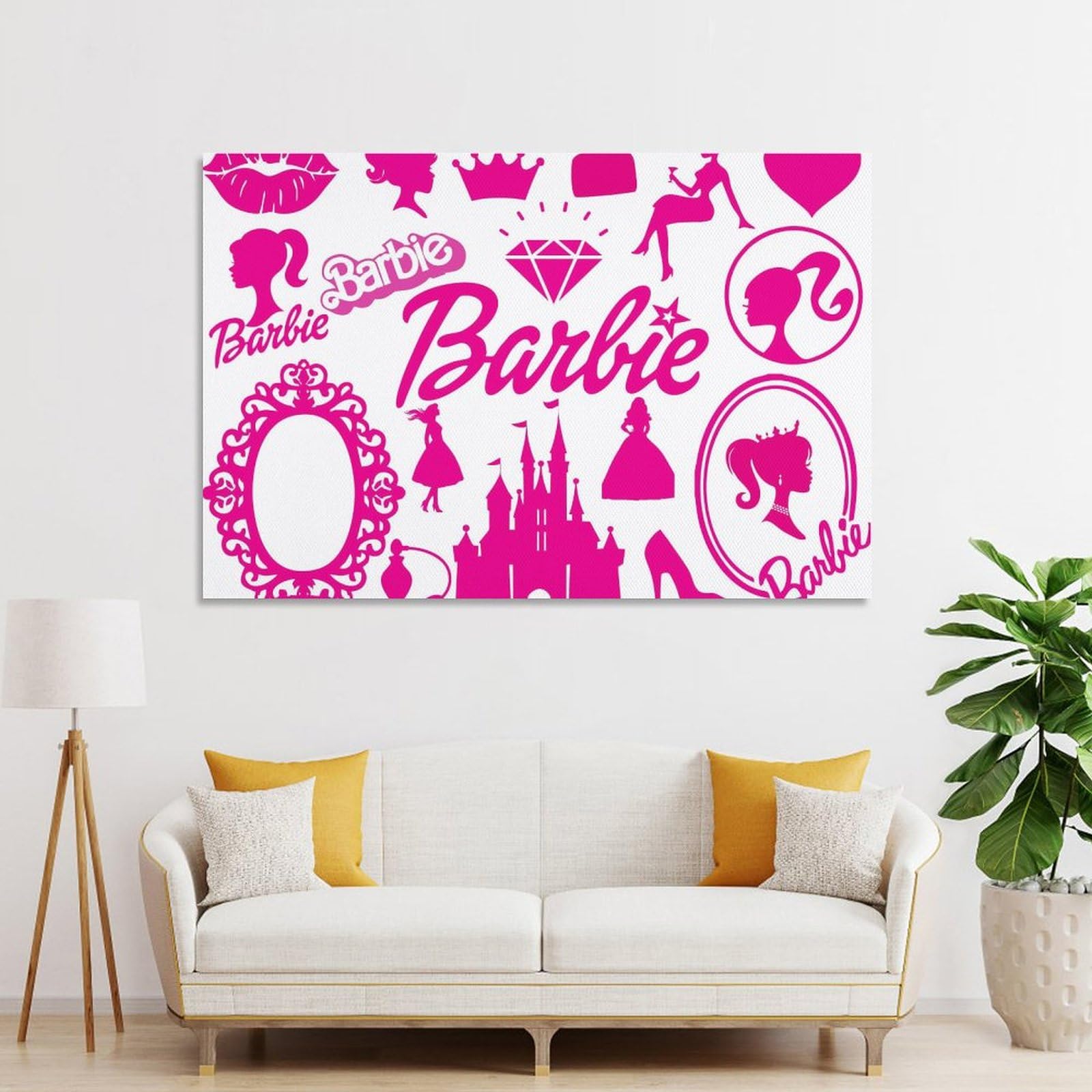 Amazon.co.jp: Barbie バービー 絵画 インテリア おしゃれ 壁掛け 
