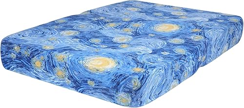 Miniatura 111 de hyha Fundas de cojín de sofá estampadas, fundas de sofá florales lavables para sofá de 3 cojines, fundas de cojín elásticas con patrón de Rojo y