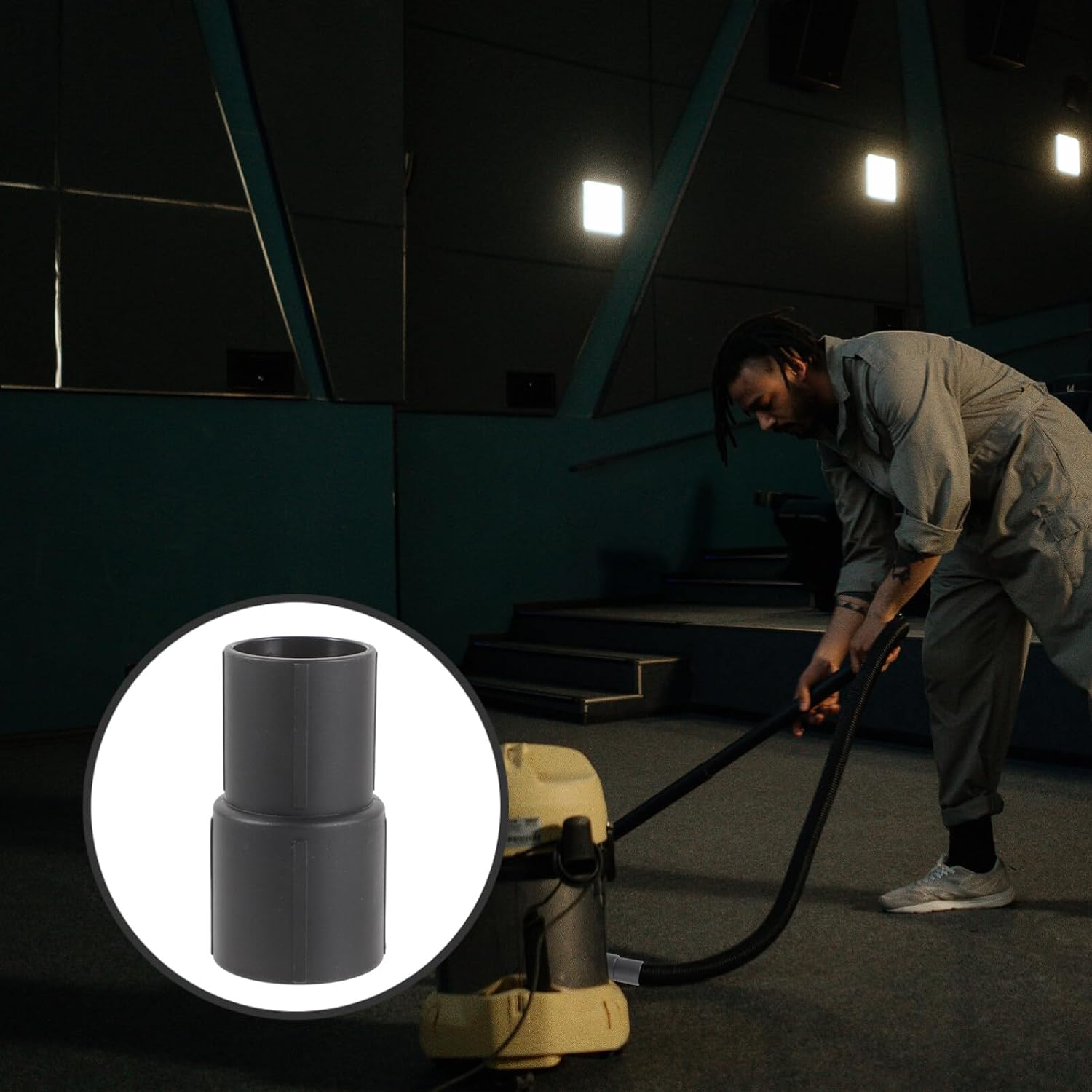 Angoily 2pcs Vacuum Hose Adapter to Vacuum Cleaner Attachments for Seamless Connection and No Air Leakage Hose Converters for Industrial and Home Use