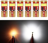 Vista 15 de PHINLION 194 bombillas LED amarillo ámbar superbrillante 168 2825 2827 T10 W5W bombillas LED de repuesto para placa de matrícula de automóvil