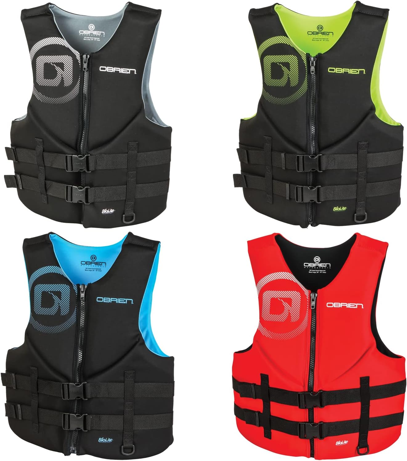 Amazon OBRIEN オブライエン メンズ ライフジャケット トラディショナル 桜マーク USCG JCI 救命胴衣 O