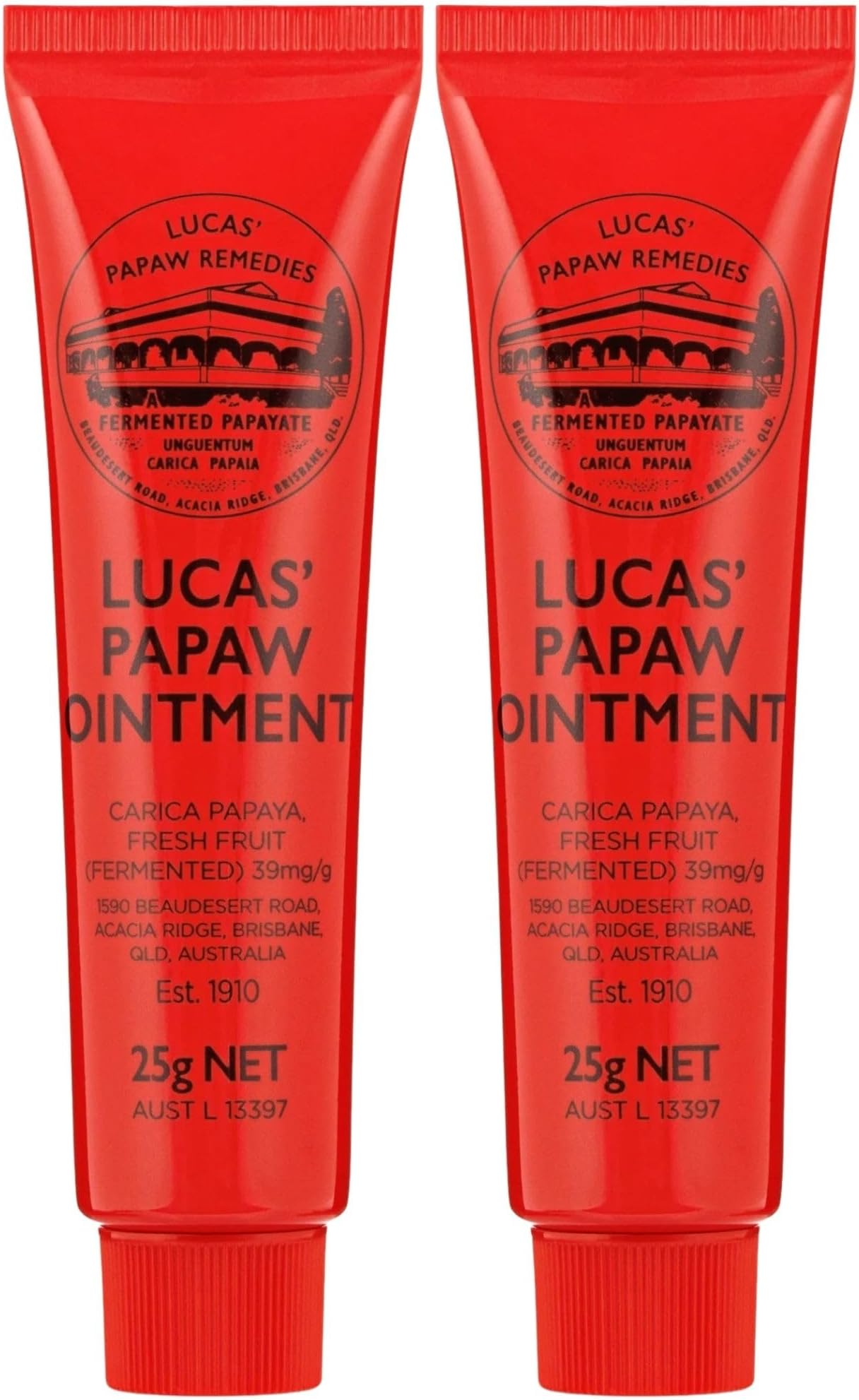 Lucas' Papaw Remedies Ointment 25g Tube - 2 Pack - Made in Australia