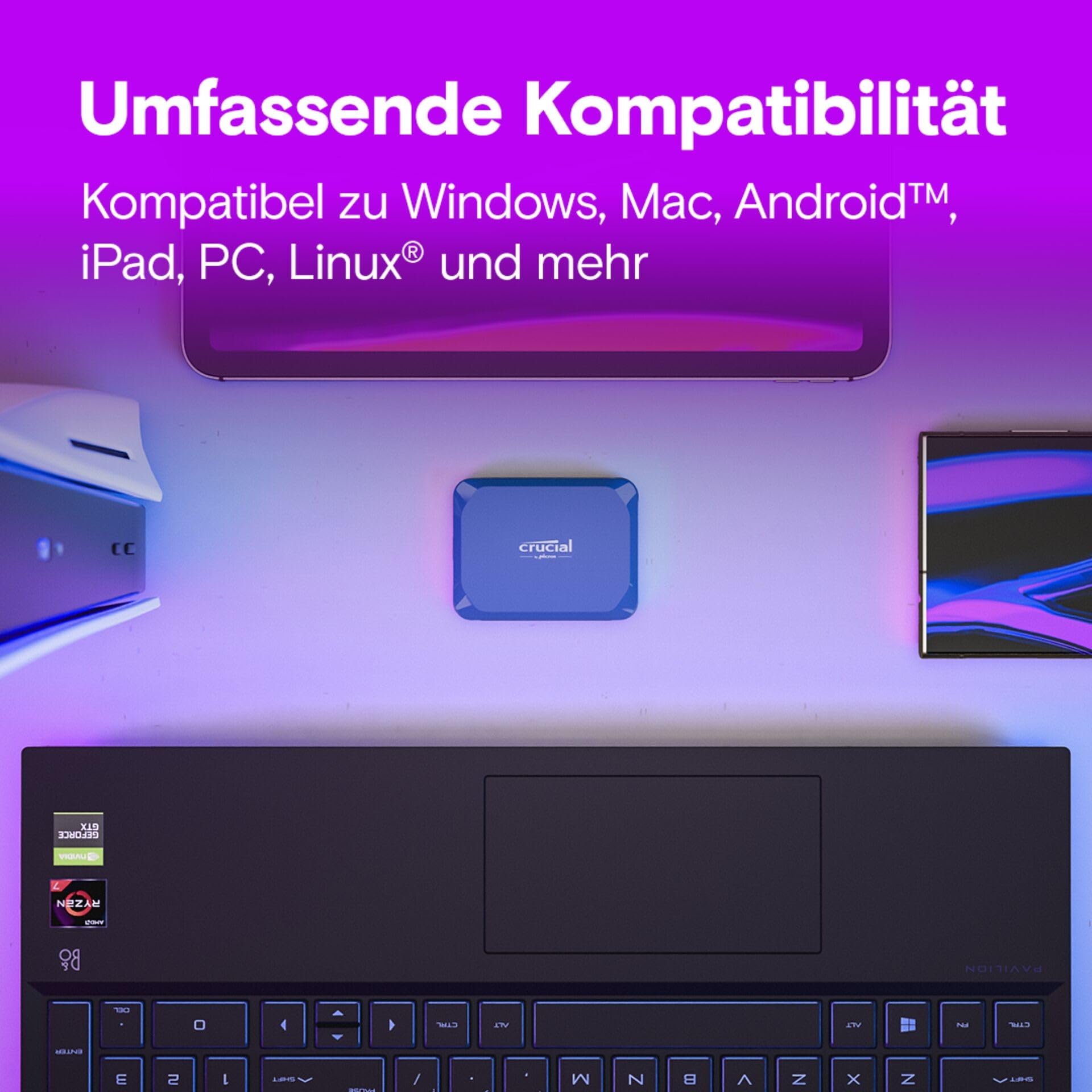 Amazon | Crucial X10 外付け SSD 4TB USB Type-C 最大読込速度2,100MB