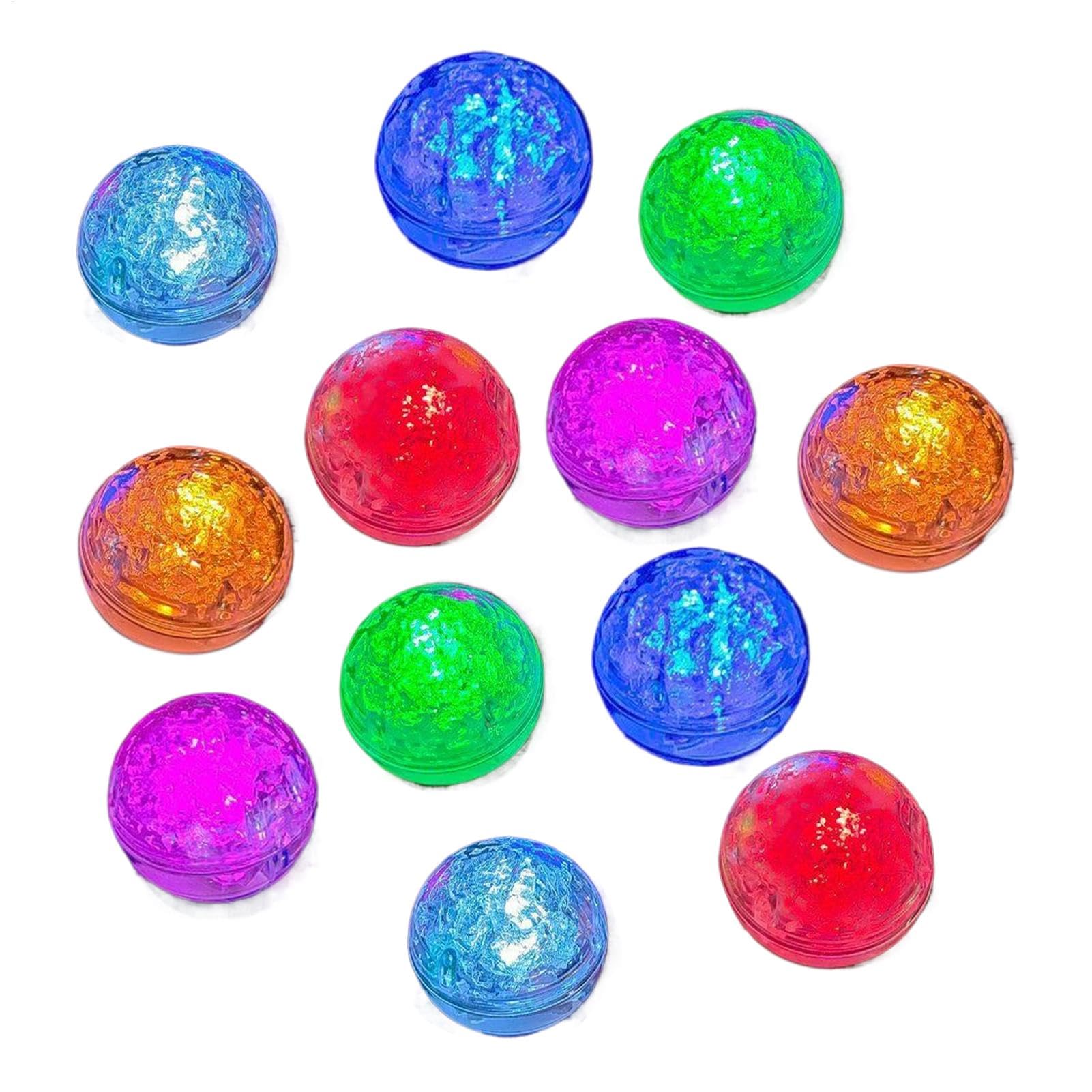 Light Up Ice Cubes, Reutilizable Glowing Ice, Set de 12 LED Drink Lights with Liquid Sensor, Waterproof Multi-Color Cube for Cocktail, Whiskey, Club, and Wedding
