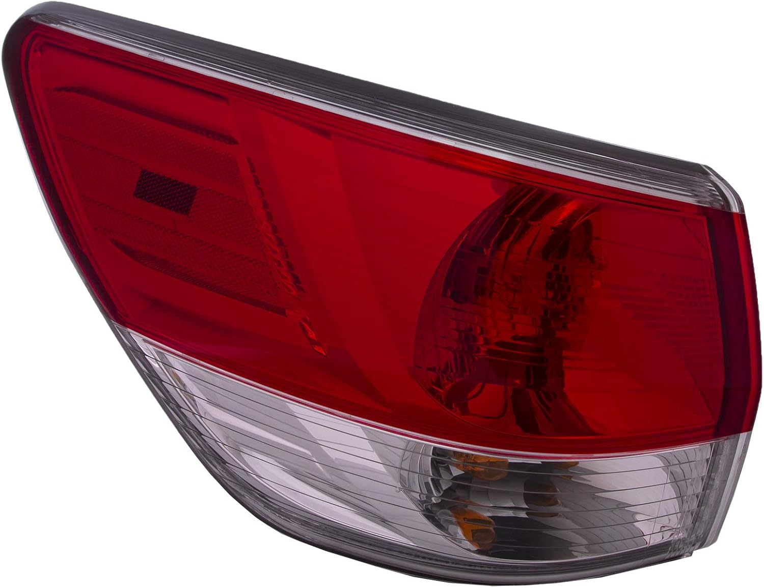 HEADLIGHTSDEPOT Tail Light with Clear Lens Compatible with Nissan Pathfinder 2013-2016 Includes Left Driver Side Tail Light