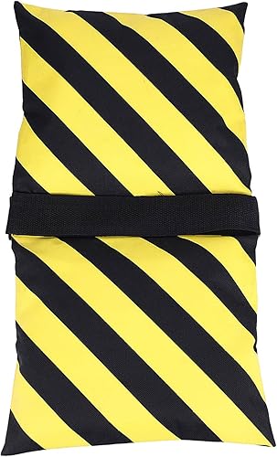 Bolsa de arena resistente - Bolsa de arena para video de estudio - Rayas amarillas y negras - Bolsas de peso para fotografía - para soporte de luz