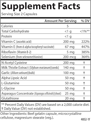 Miniatura 2 de Carlson Labs - Aumento de glutatión, 180 cápsulas