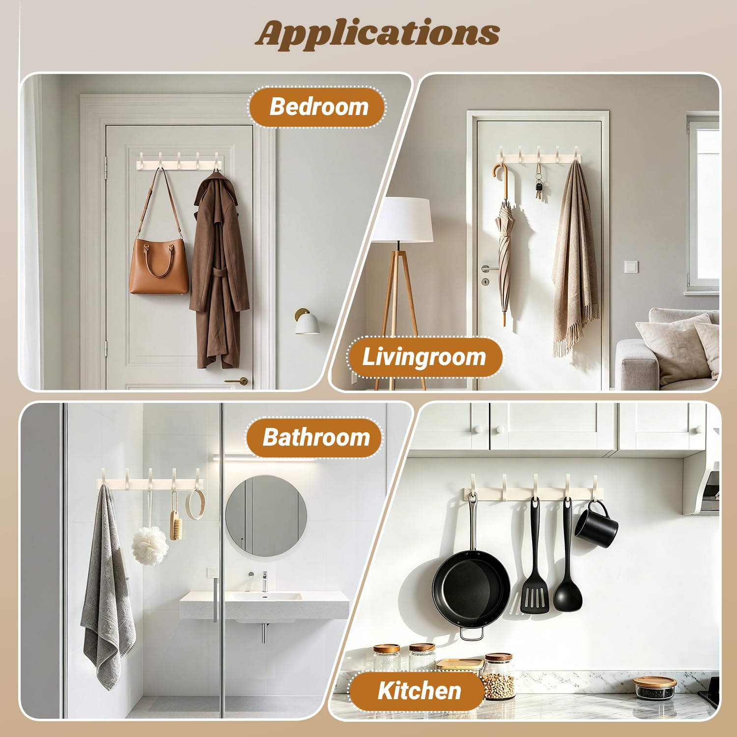 MIAOW Over-the-Door Hooks - Extra Storage -5