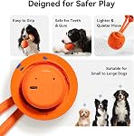 Cheerble Interactive Dog Toys, Wicked Ball Rolly, Motion Activated Dog Stimulation Toy with Rope & Barks Sound, 3 Mode Automatic Rolling Ball, E-TPU Material, Rechargeable for Small to Large Dogs