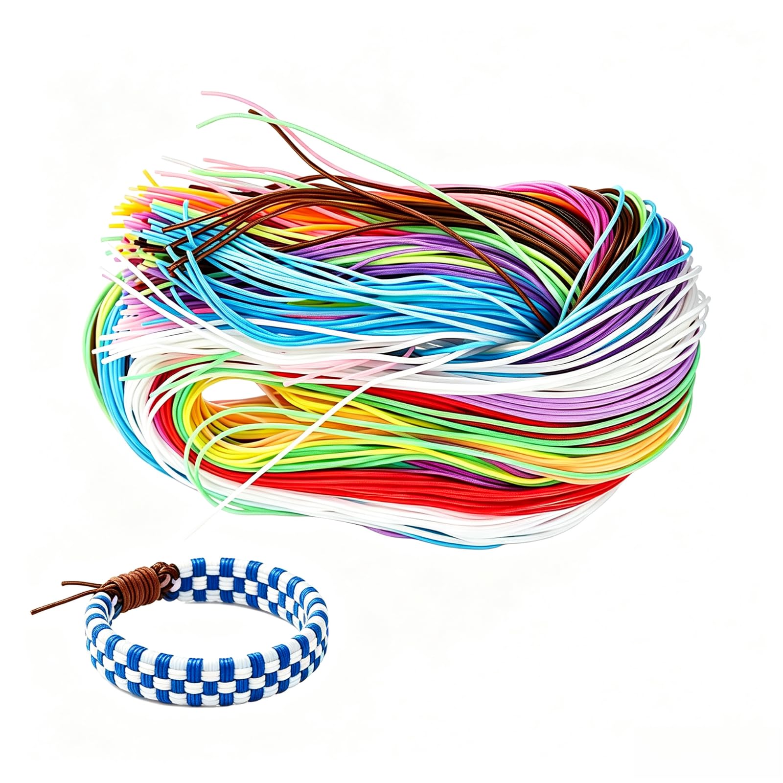 Cuerdas trenzadas de PVC SOIMISS para diseñar llaveros personalizados y pulseras creativas