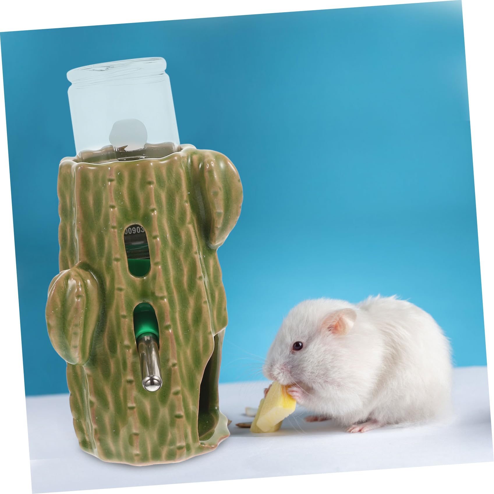 Happyyami 1juego Dispensador De Agua para Hamsters y Chinchillas Soporte Bebedero Vertical De Cactus para Mascotas Pequeñas