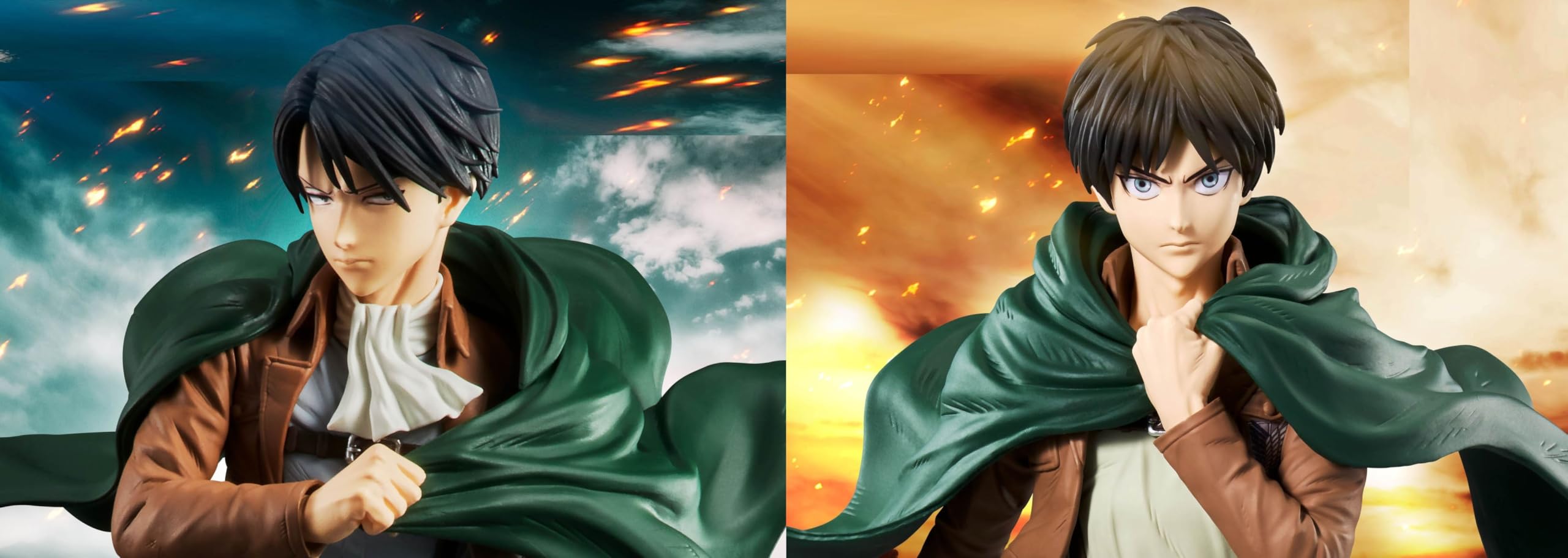 Amazon | リヴァイ・アッカーマン エレン・イェーガー フィギュア 進撃