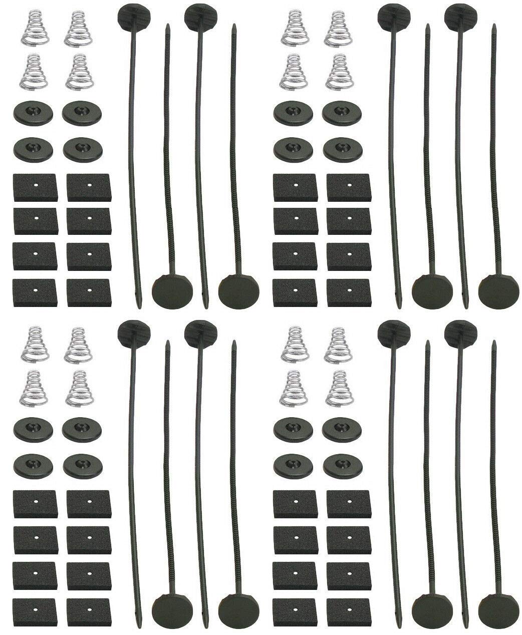 LTI-DIRECT Universal Fan Mount Kit for 7" 9" 10" 12" 14" 16" Electric Slim Fan Plastic Push Through Radiator Tie Strap (4 Pack)