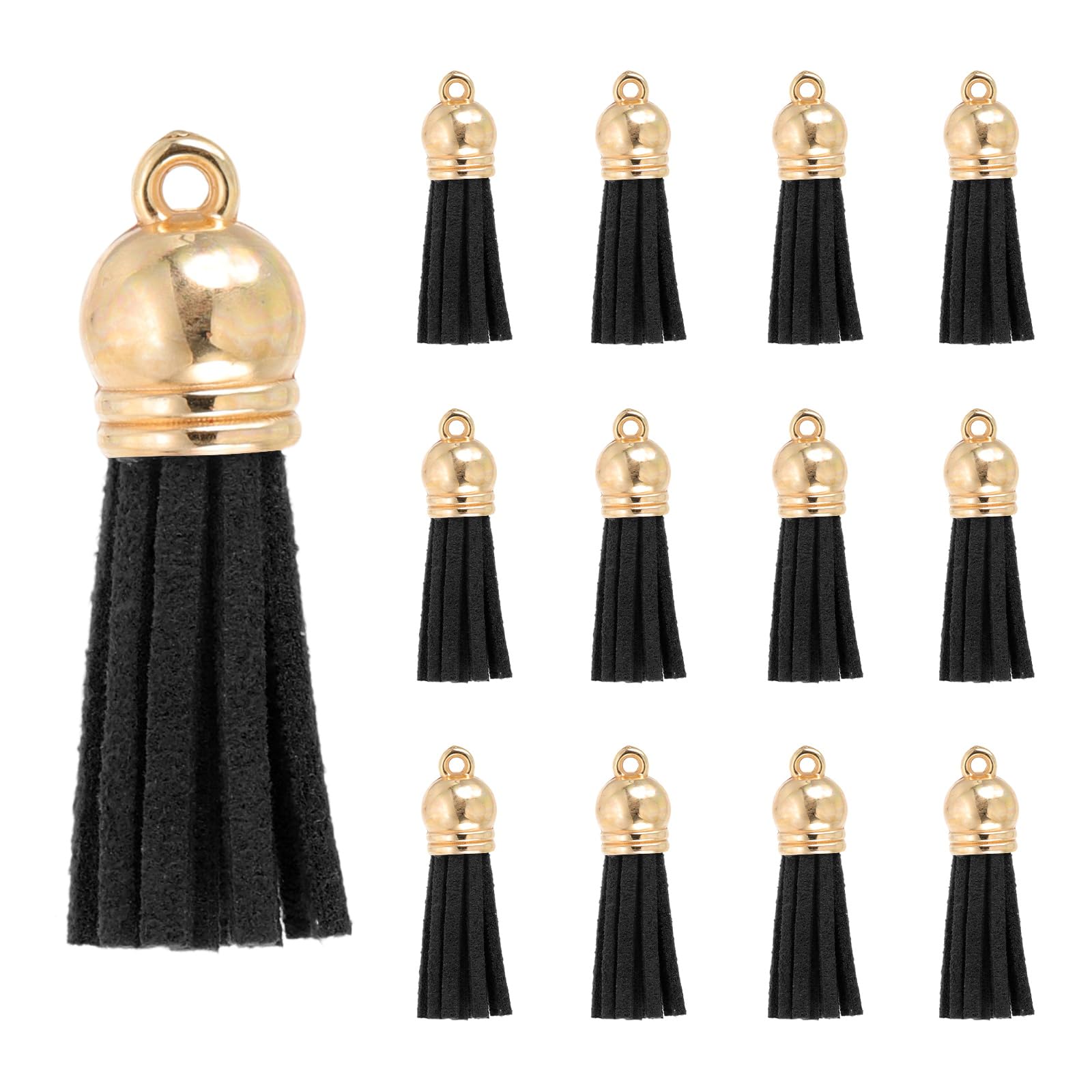 PATIKIL 1.5 Inch Leather Tassels
