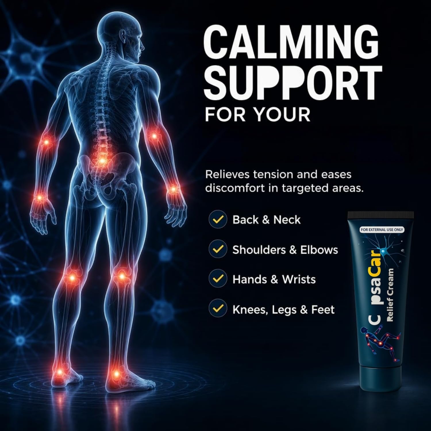 Sollievo dalla neuropatia: supporta il comfort muscolare